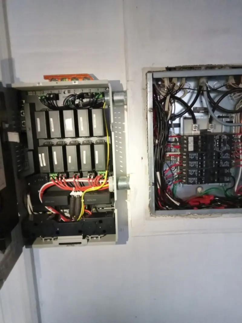 Electrical panel upgrade completed for Security Camera Wiring in Mira Monte
